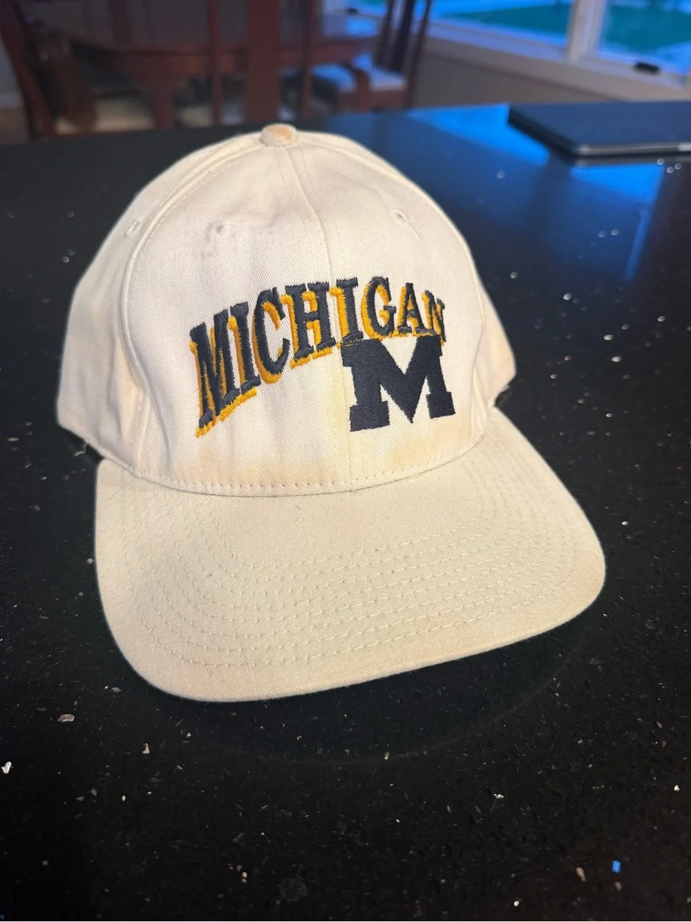 White Michigan University Wolverines Embroidered Hat